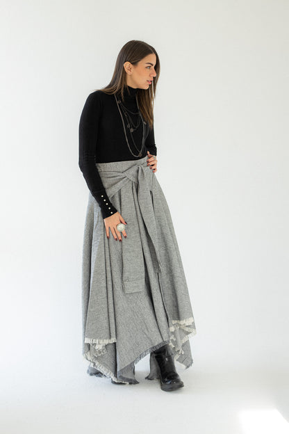 The Twisted Wrap skirt