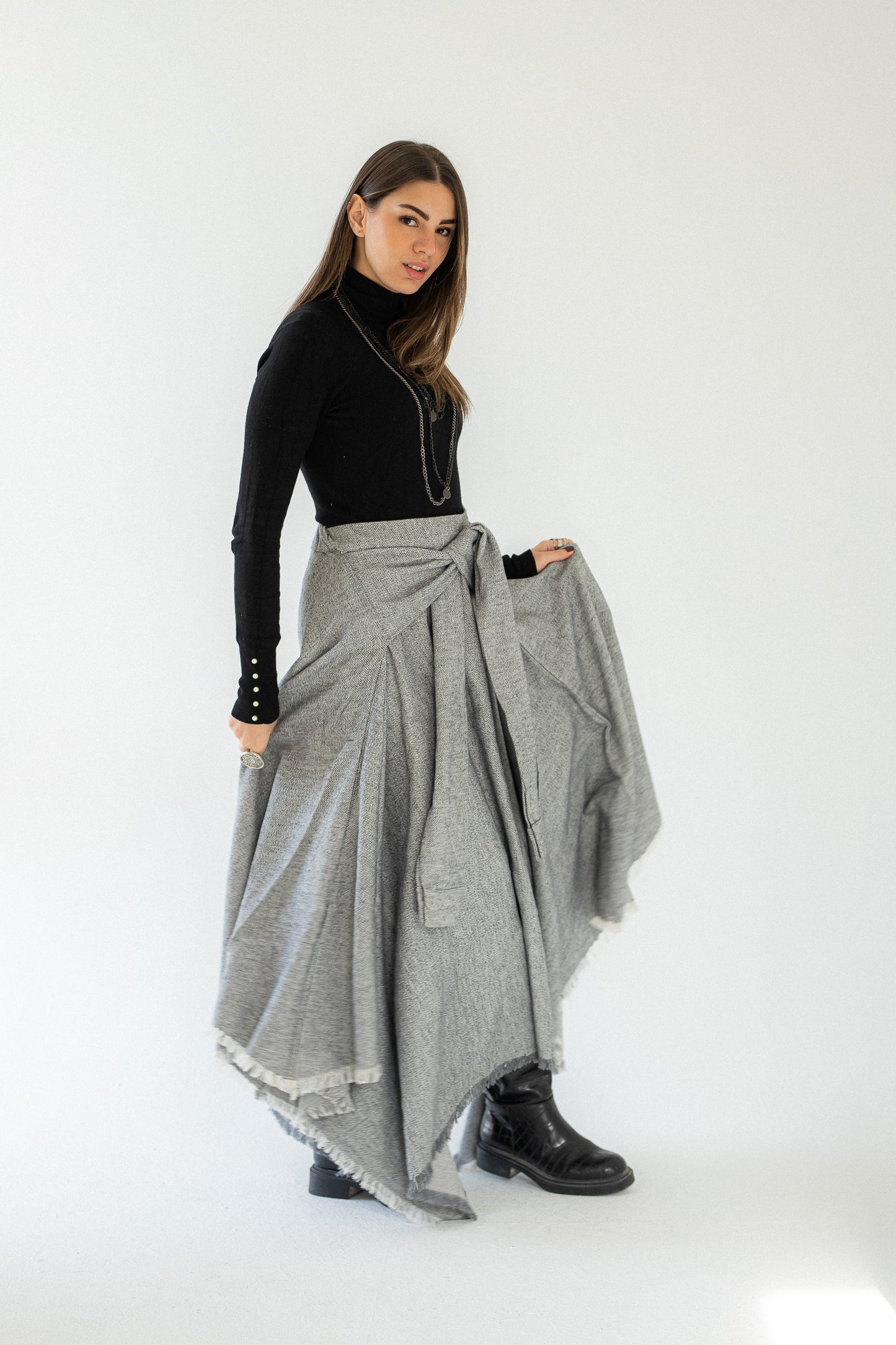The Twisted Wrap skirt
