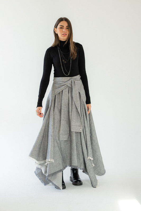 The Twisted Wrap skirt
