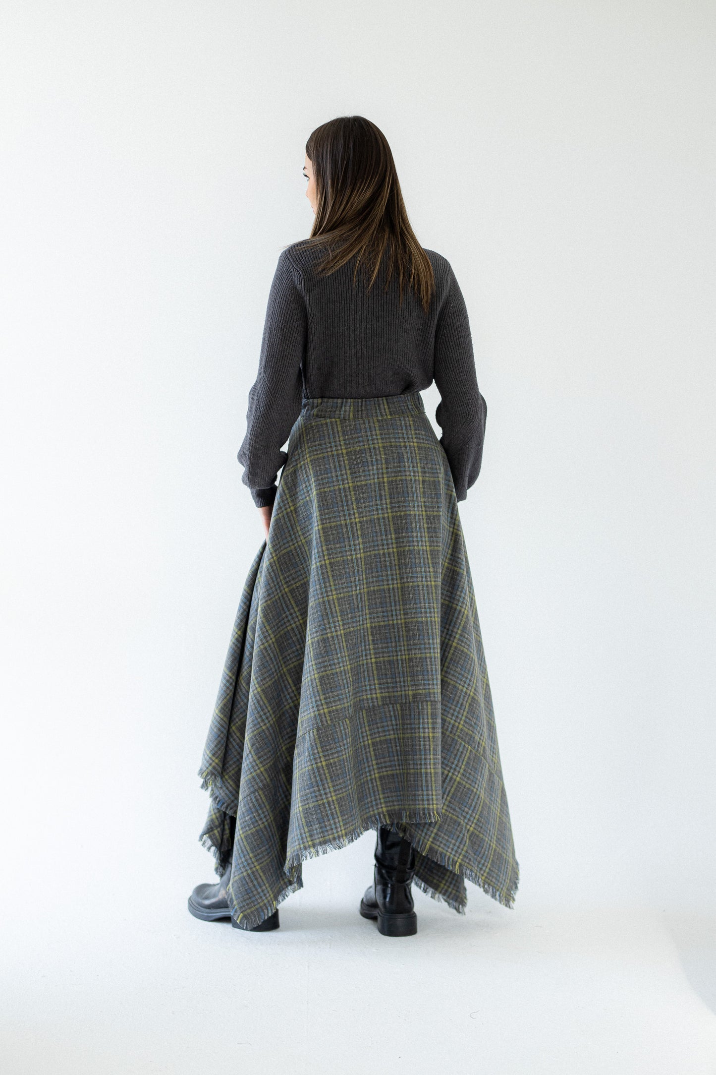 The Plaid Wrap skirt