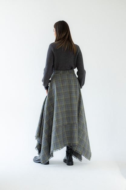 The Plaid Wrap skirt