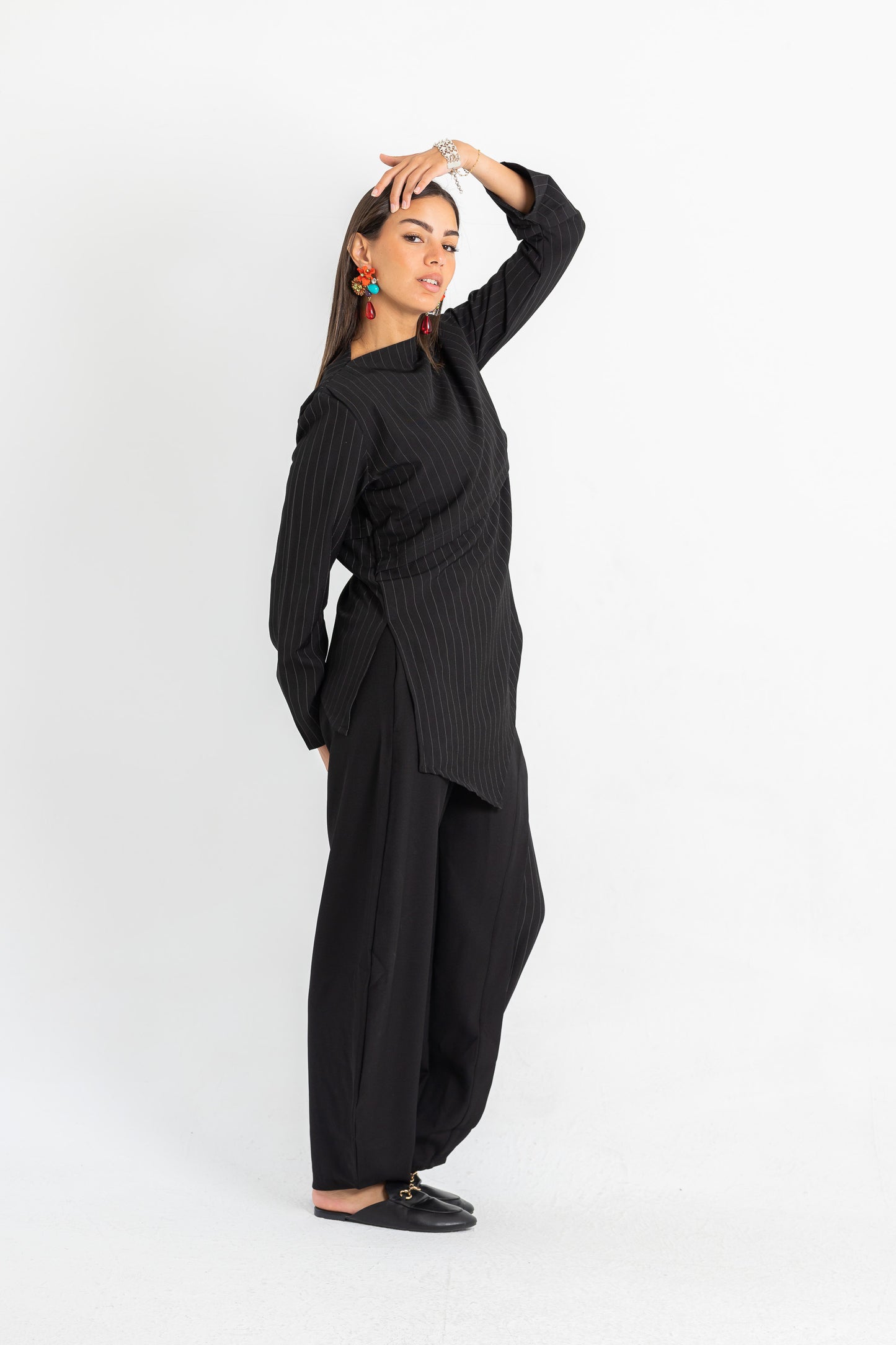 Split Stripe Pants