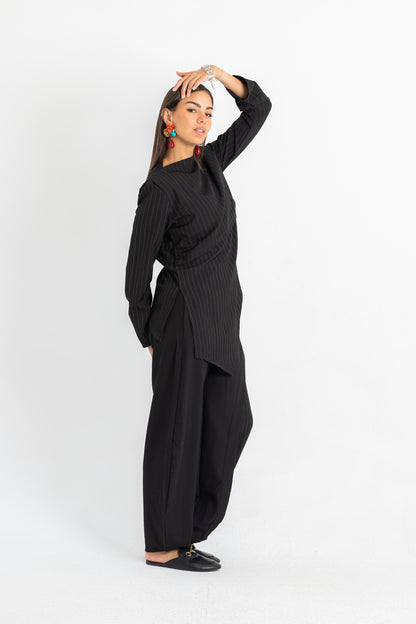 Split Stripe Pants