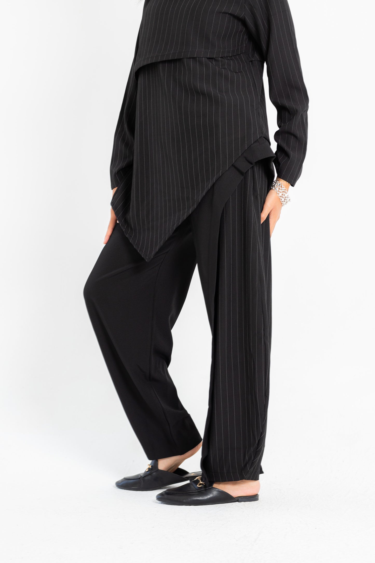 Split Stripe Pants