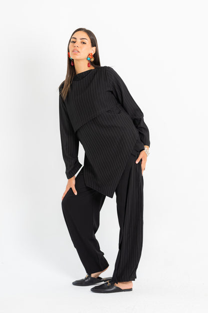 Split Stripe Pants