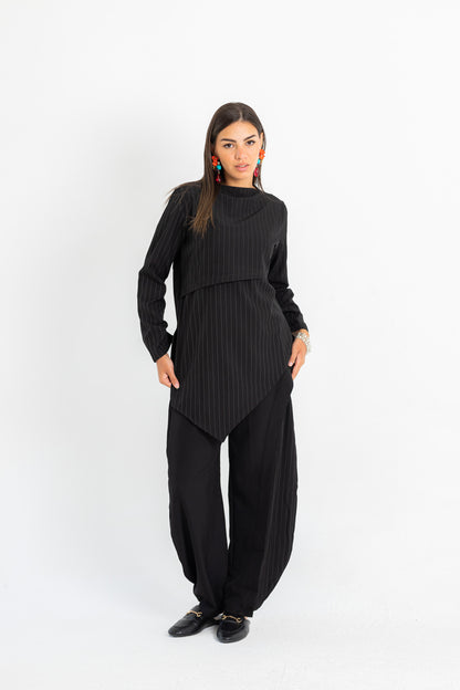 Split Stripe Pants