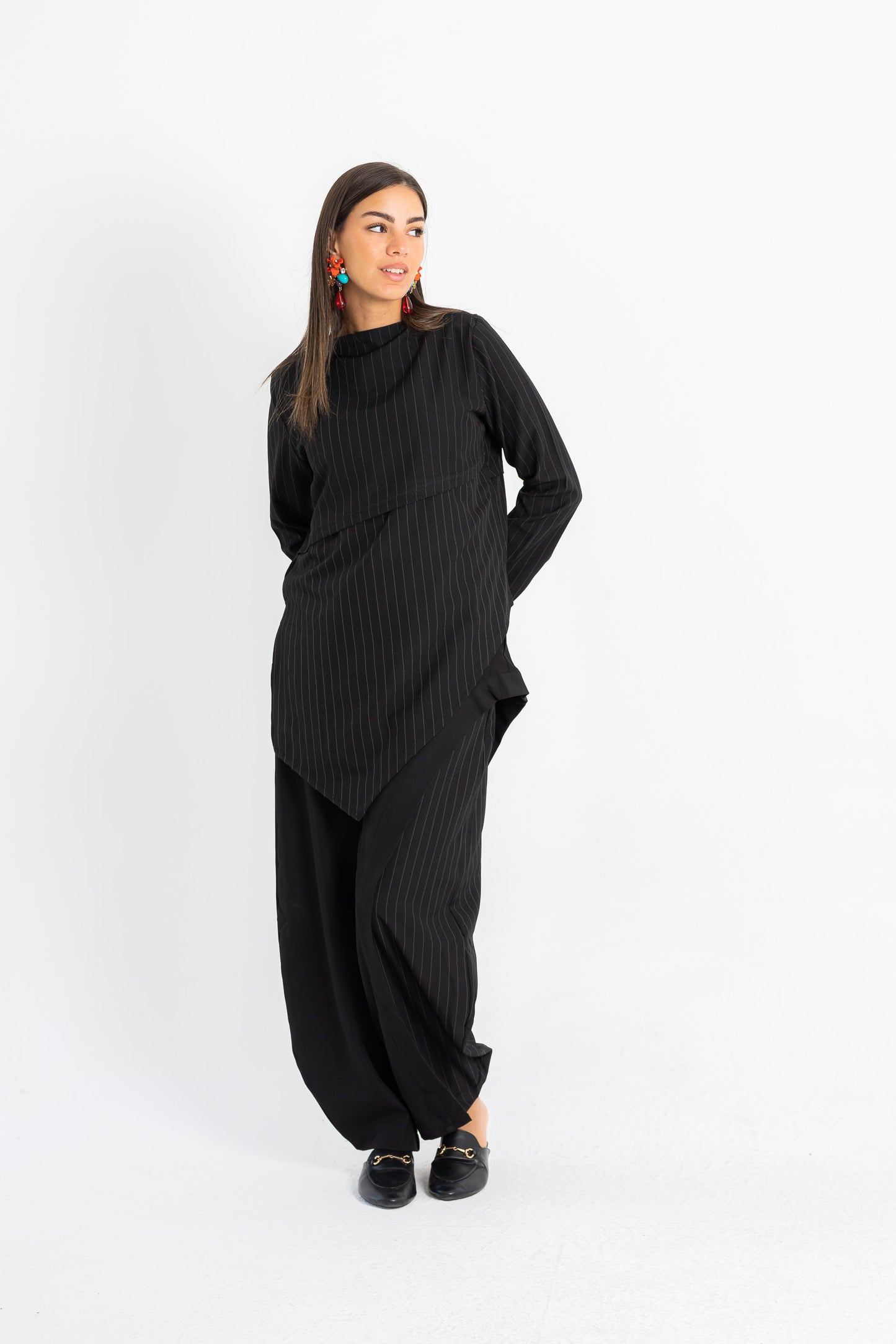 Split Stripe Pants