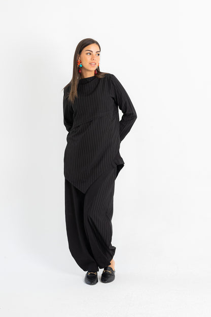 Split Stripe Pants