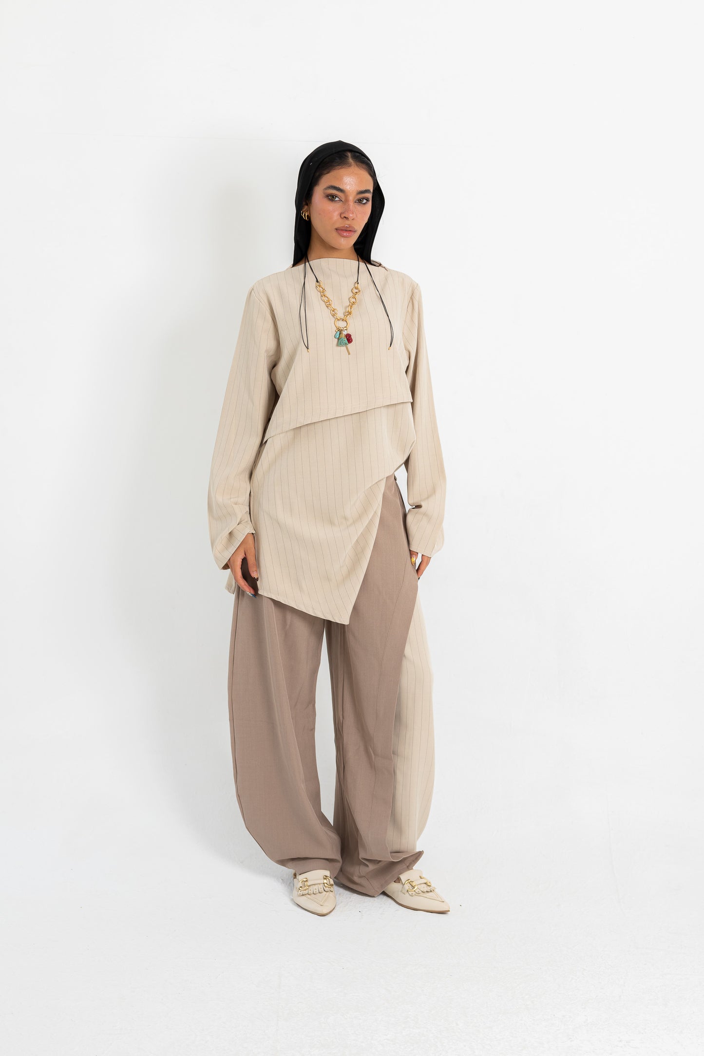 Split Stripe Pants