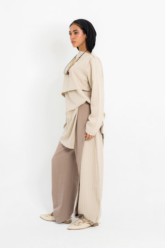 Split Stripe Pants
