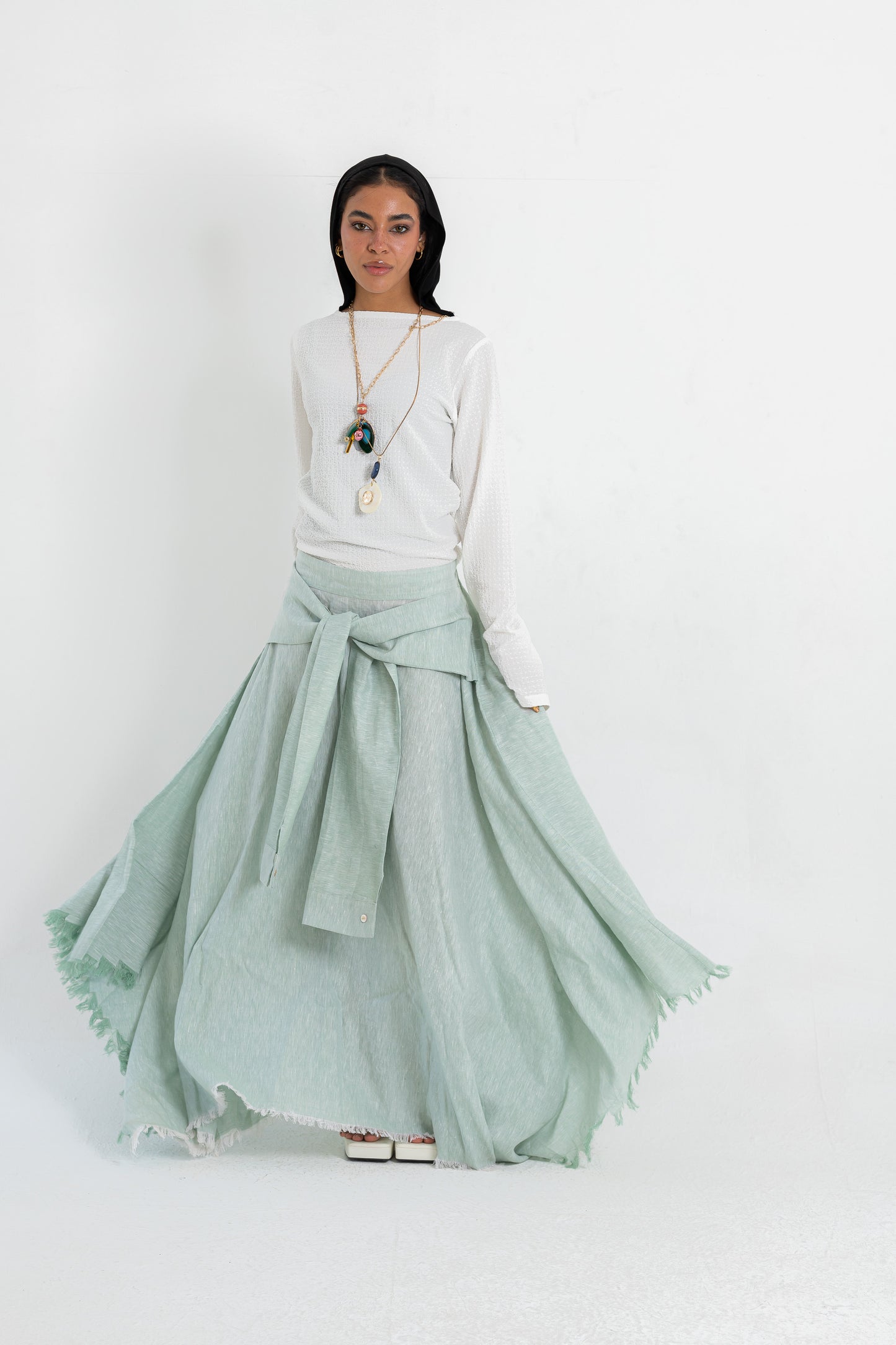 linen skirt